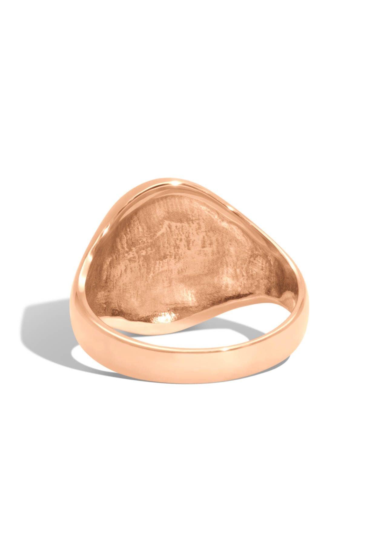 The Era Rose Gold Signet Ring - Molten Store