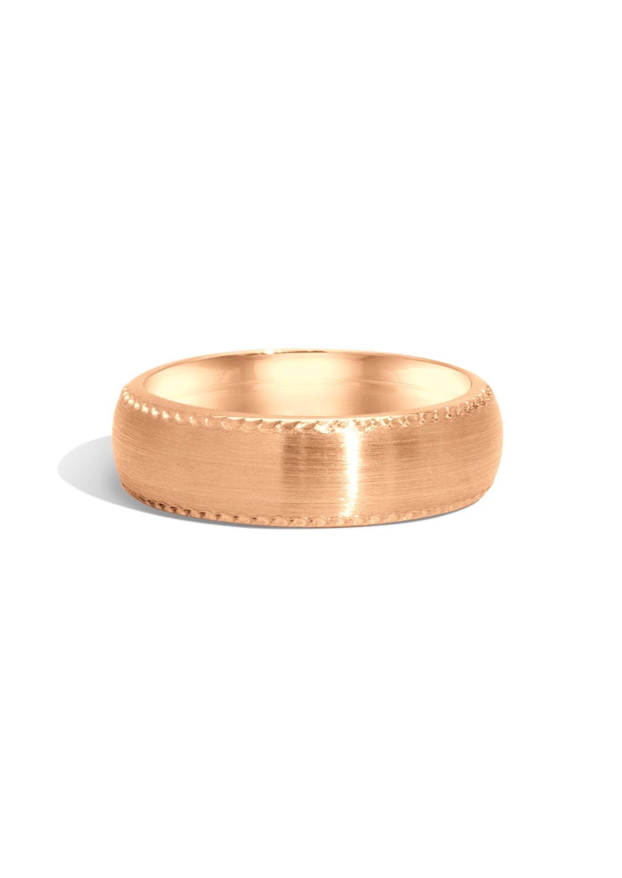 The Plume Rose Gold Band
