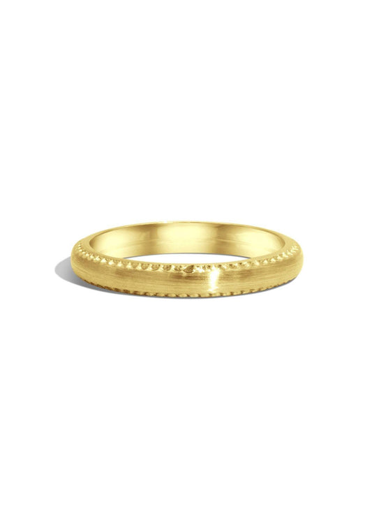 The Plume Yellow Gold Band
