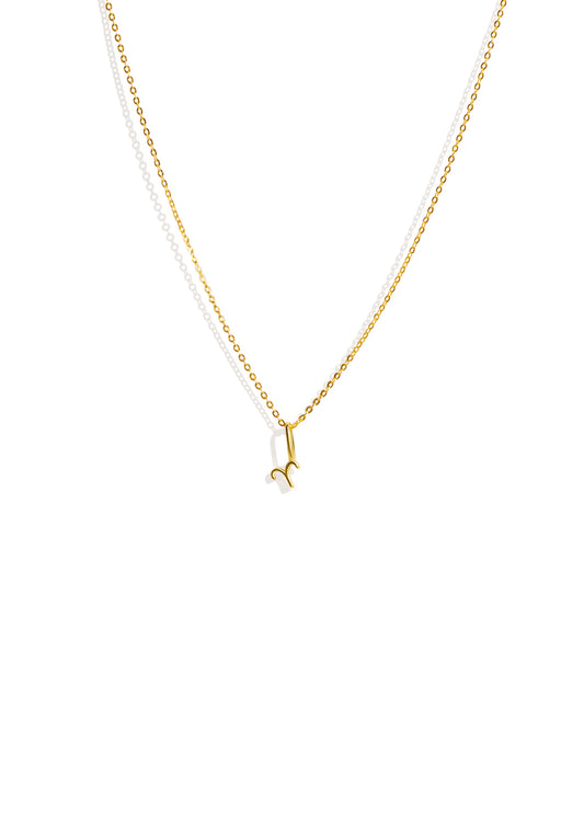 The Gold Zodiac Charm Necklace Stack