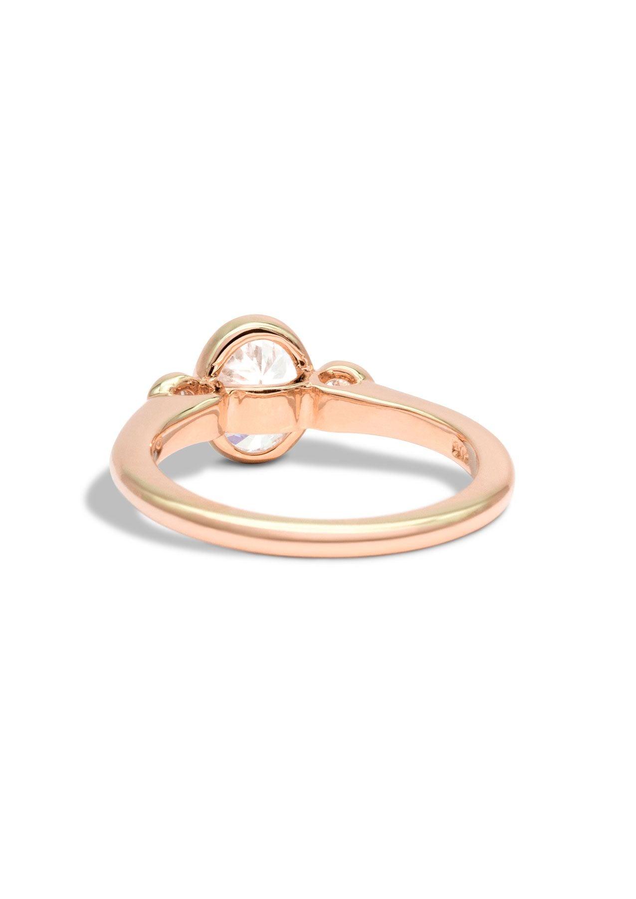 The Beatrice Rose Gold Cultured Diamond Ring - Molten Store