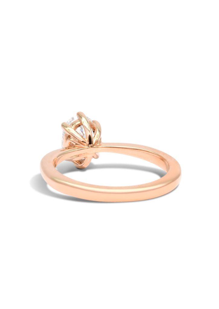 The Florence Rose Gold Cultured Diamond Ring - Molten Store