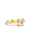 The Celine Yellow Gold Cultured Diamond Ring - Molten Store