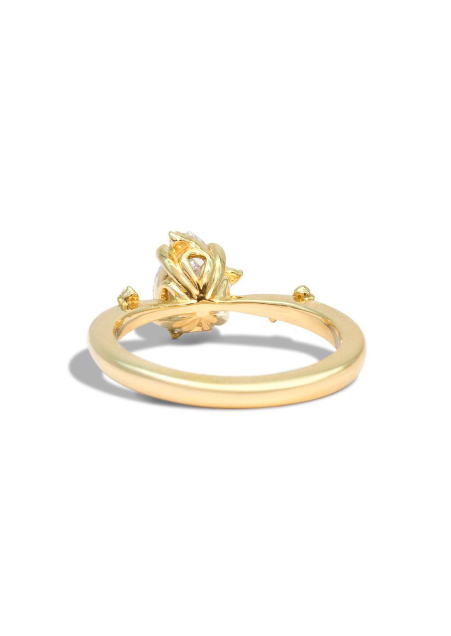 The Juniper Yellow Gold Cultured Diamond Ring - Molten Store