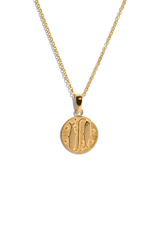 The Gold Pisces Zodiac Necklace