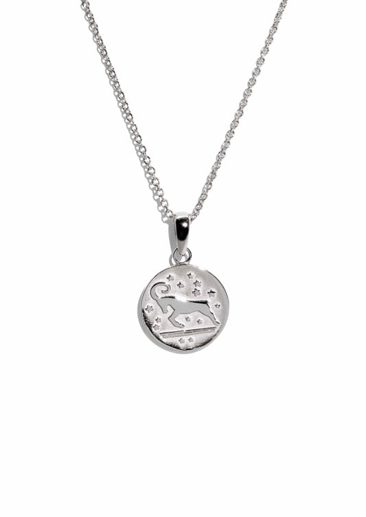 The Silver Aries Zodiac Necklace
