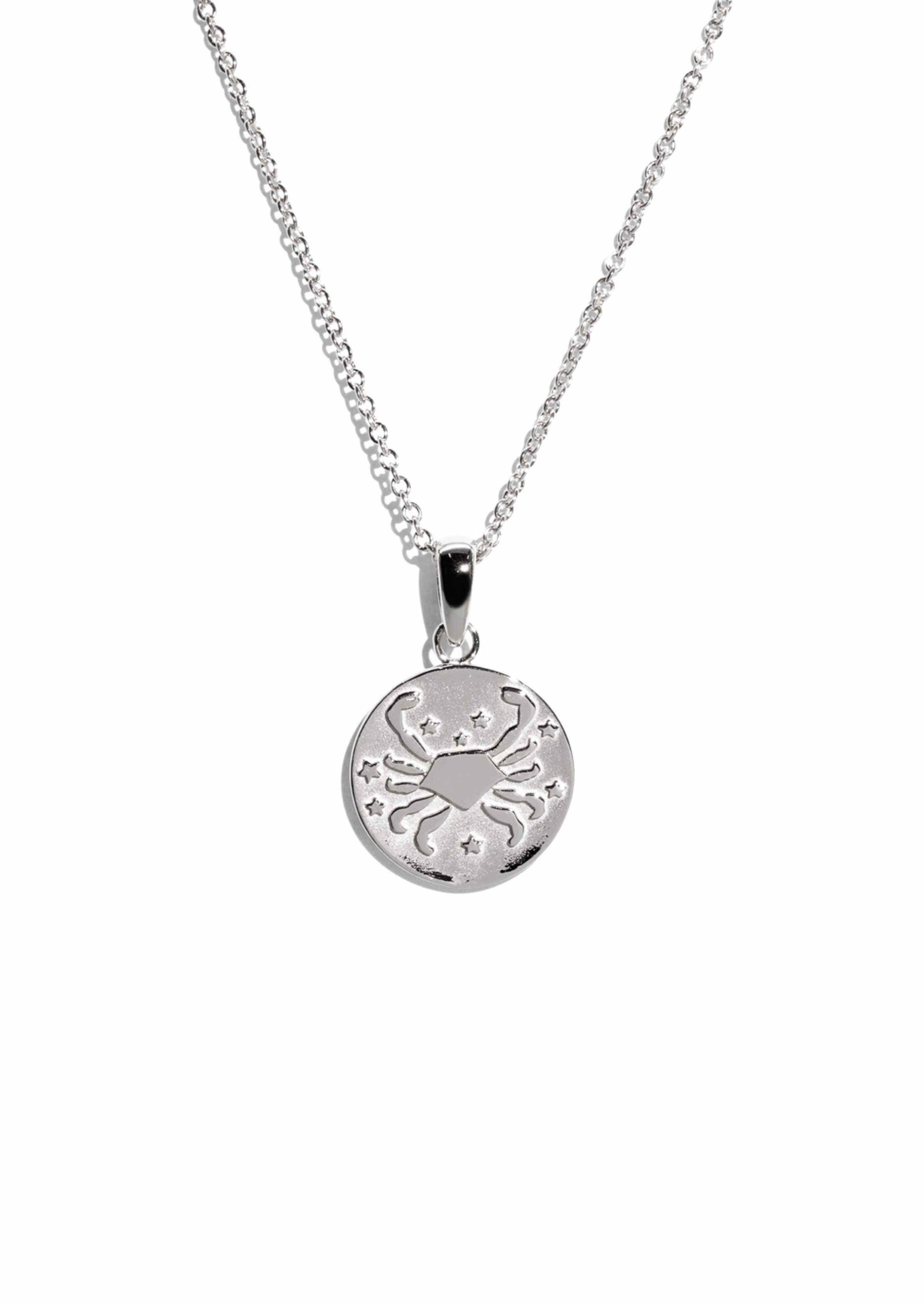 The Cancer Zodiac Silver Necklace