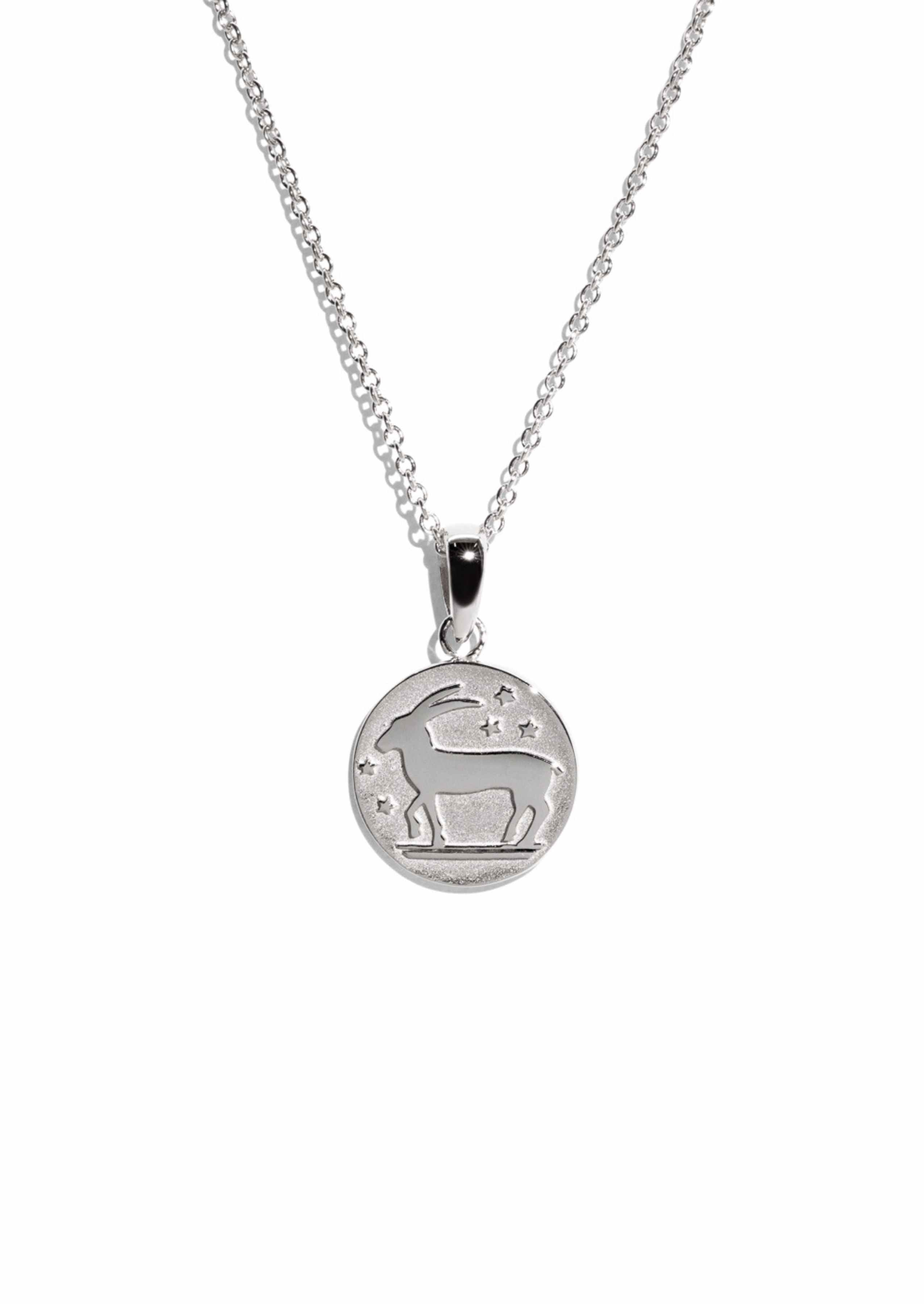 The Capricorn Zodiac Silver Necklace