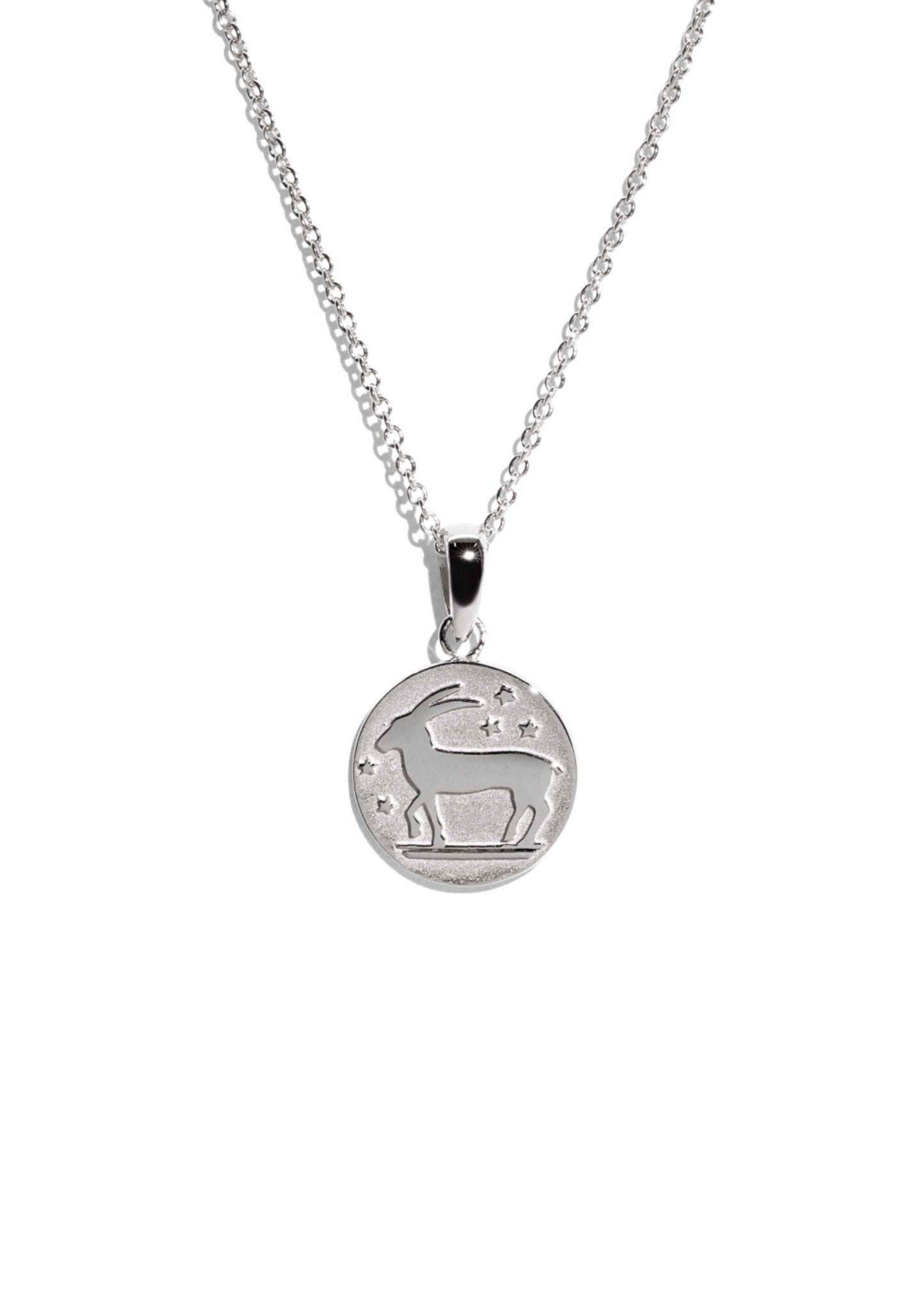 The Silver Capricorn Zodiac Necklace