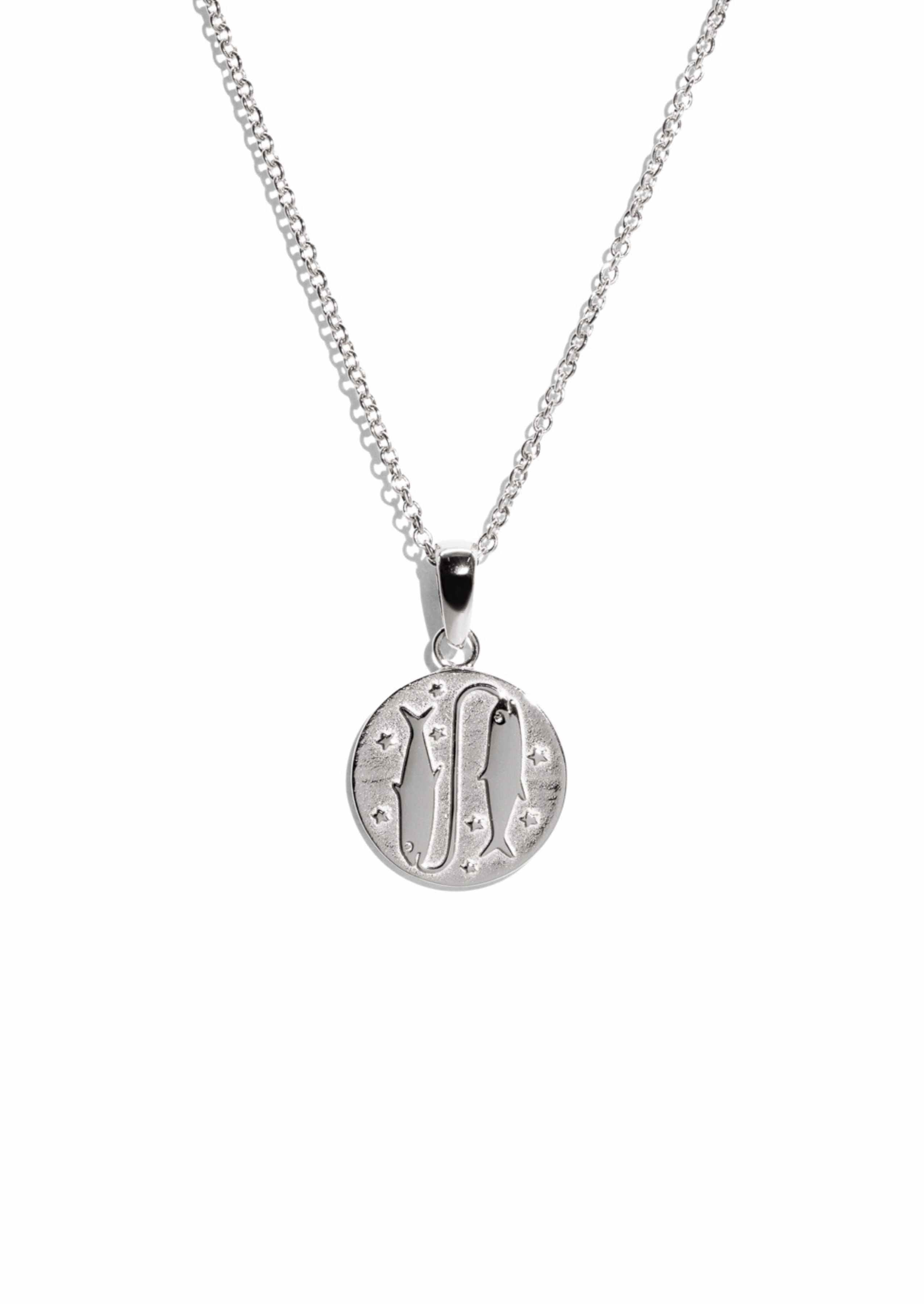 The Pisces Zodiac Silver Necklace