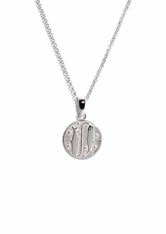 The Silver Pisces Zodiac Necklace