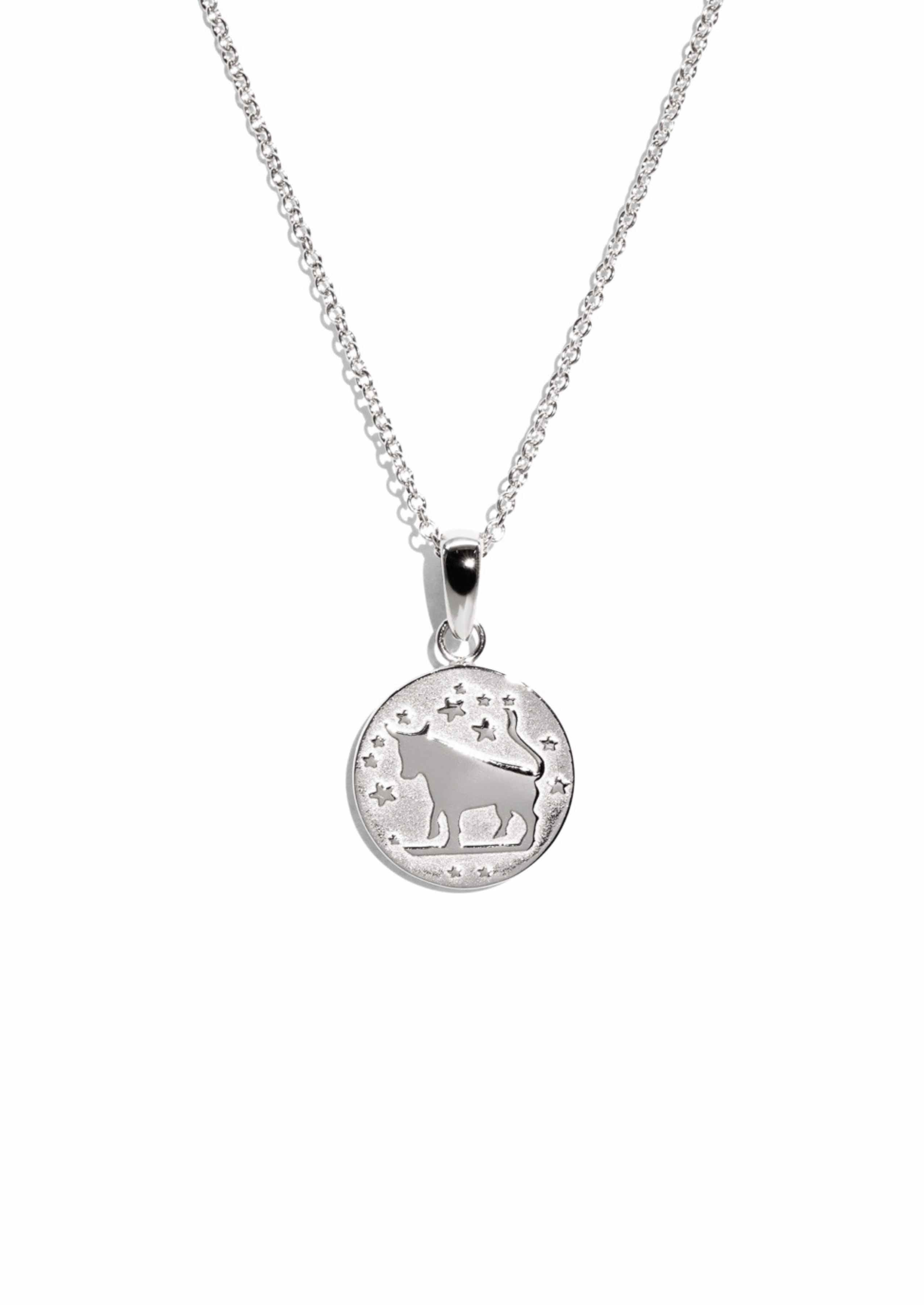 The Taurus Zodiac Silver Necklace