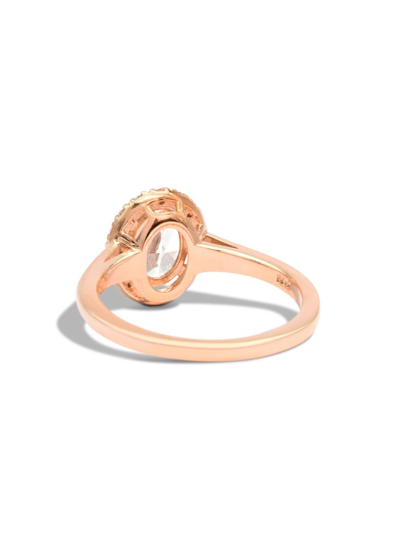The Iris Rose Gold Cultured Diamond Ring - Molten Store