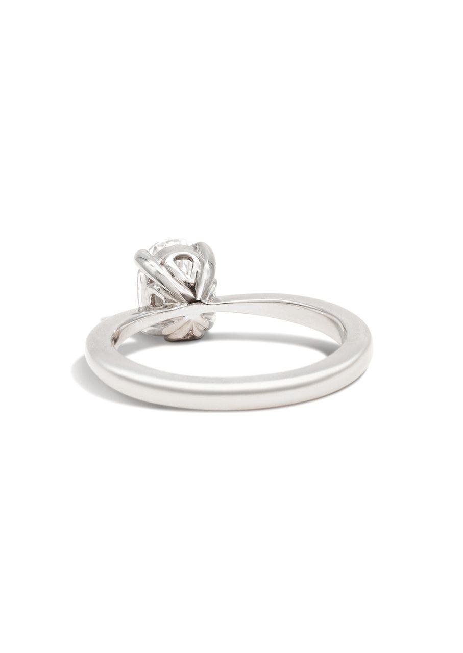 The June White Gold Cultured Diamond Ring