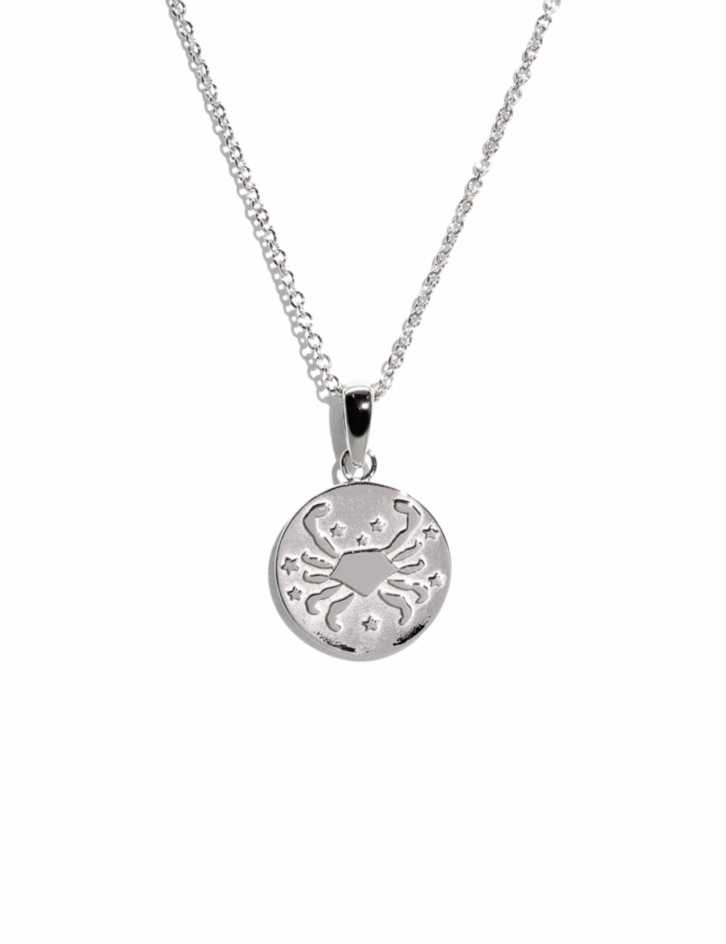 The Cancer Zodiac Silver Necklace - Molten Store