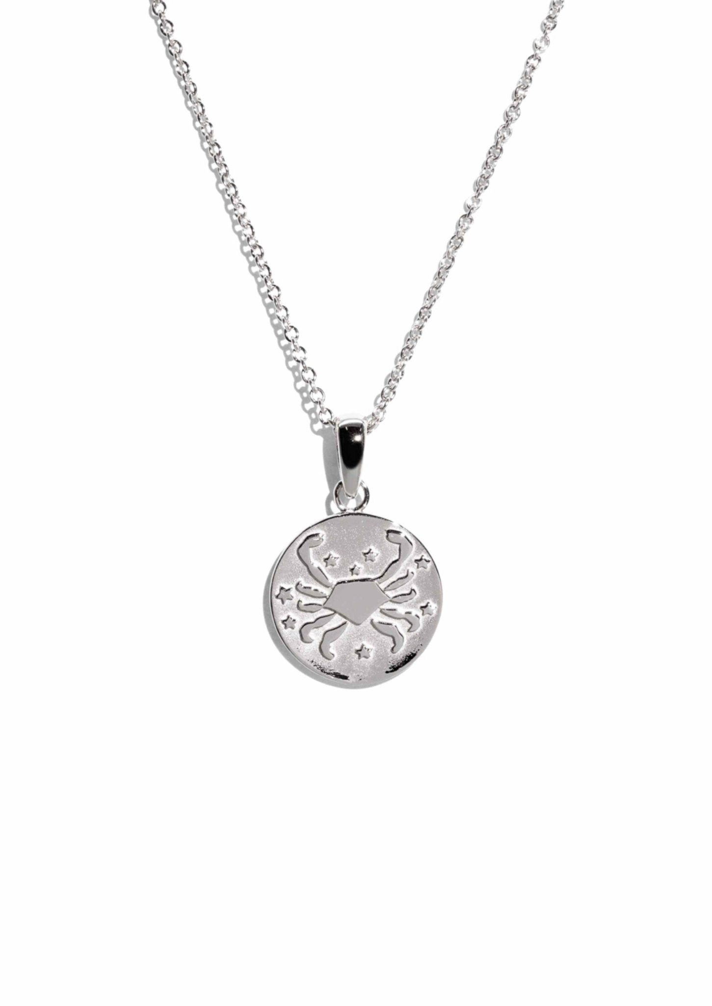 The Cancer Zodiac Silver Necklace - Molten Store