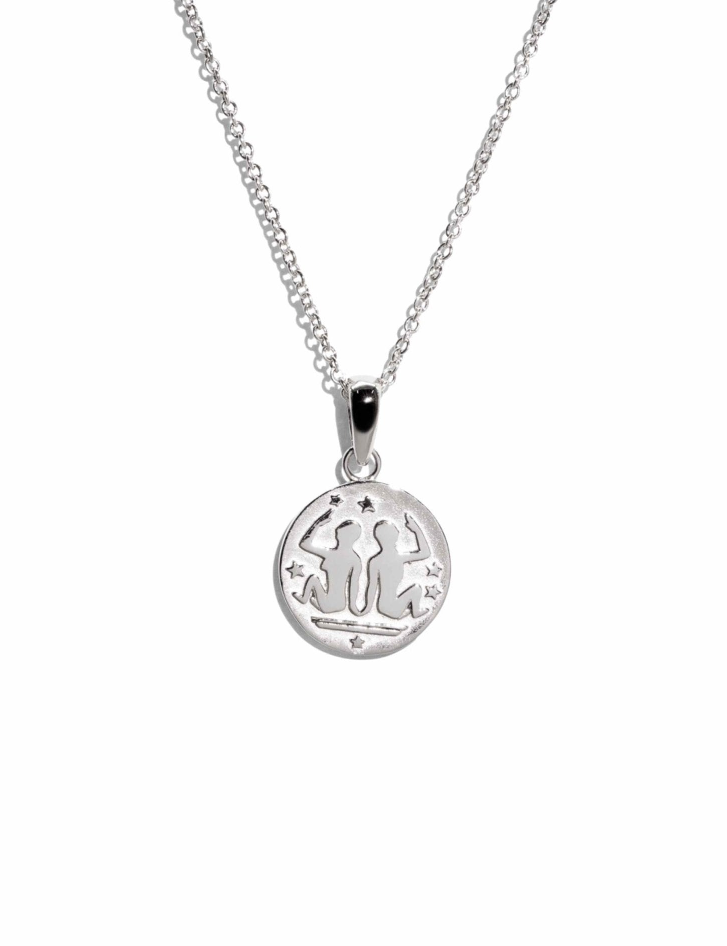 The Gemini Zodiac Silver Necklace - Molten Store