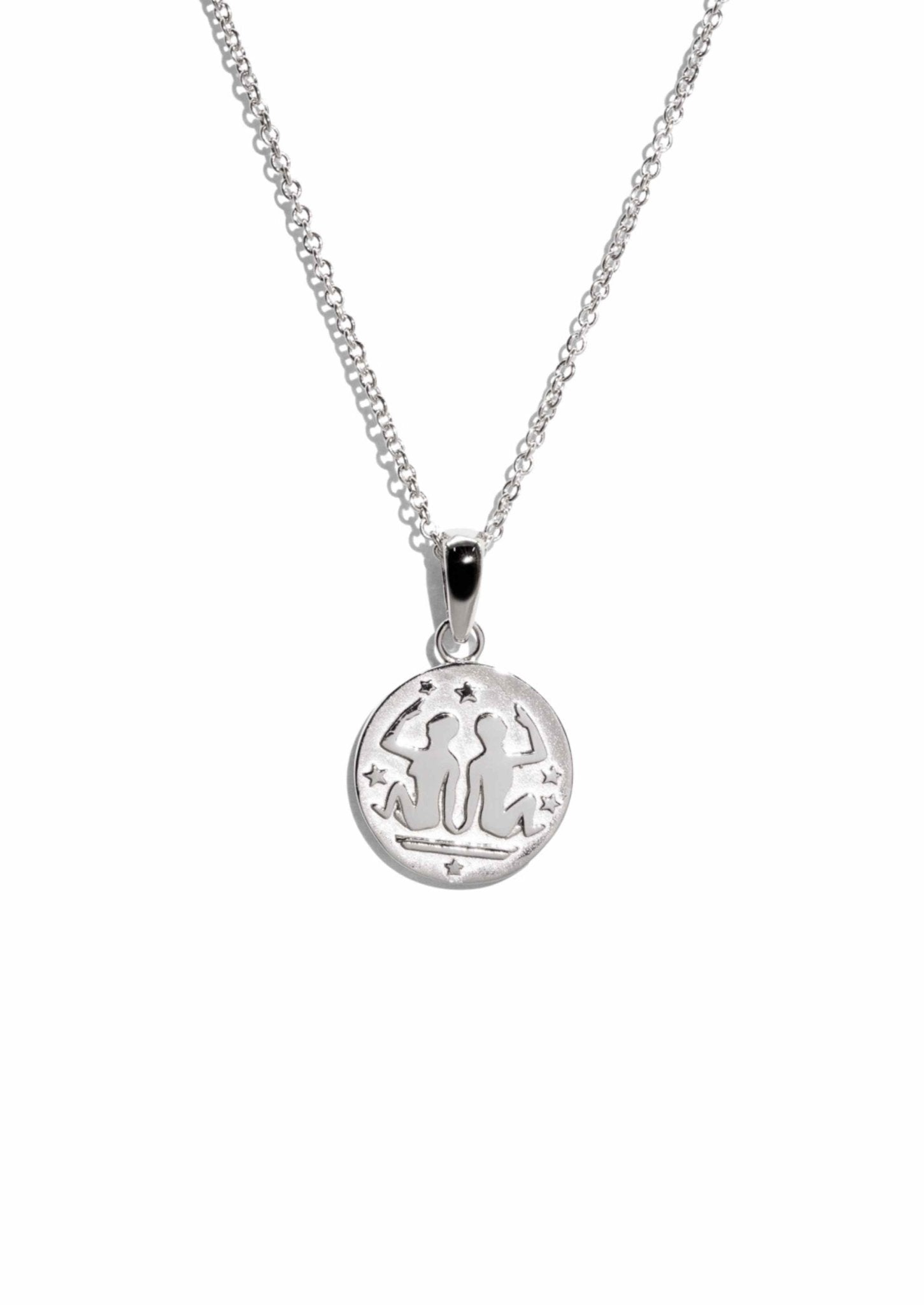 The Gemini Zodiac Silver Necklace - Molten Store