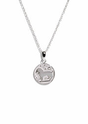 The Leo Zodiac Silver Necklace - Molten Store