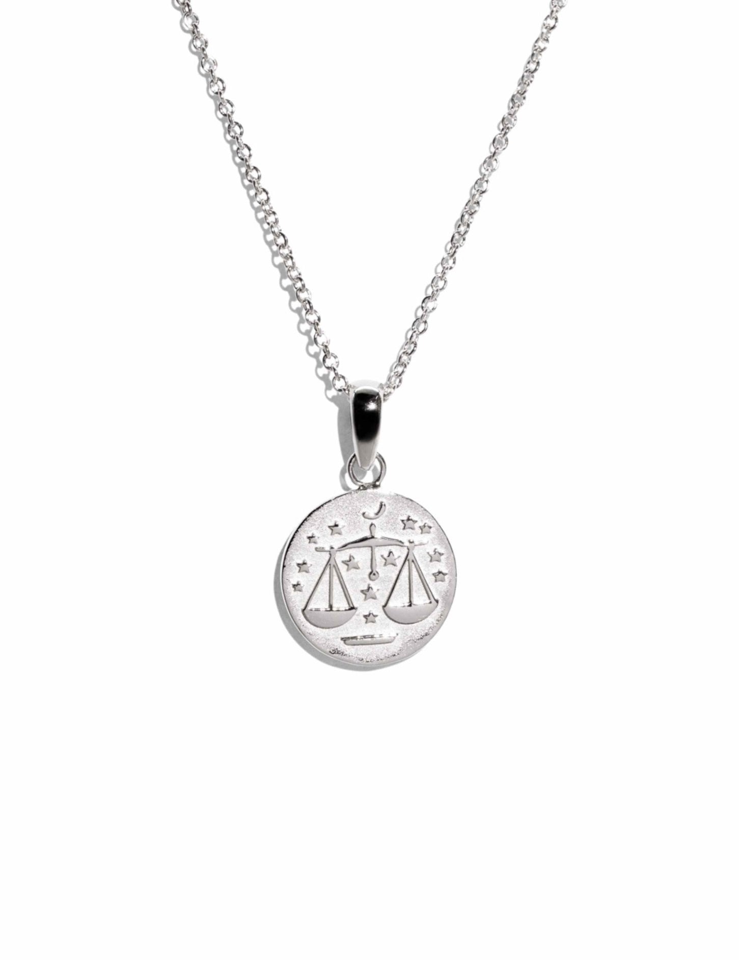 The Libra Zodiac Silver Necklace - Molten Store