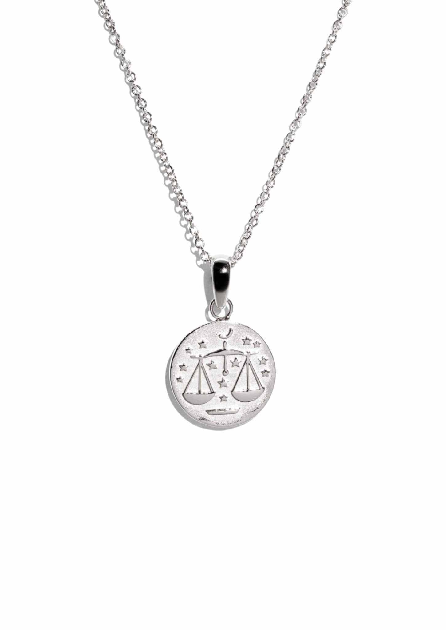 The Libra Zodiac Silver Necklace - Molten Store