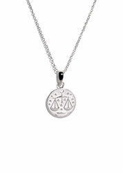 The Libra Zodiac Silver Necklace - Molten Store