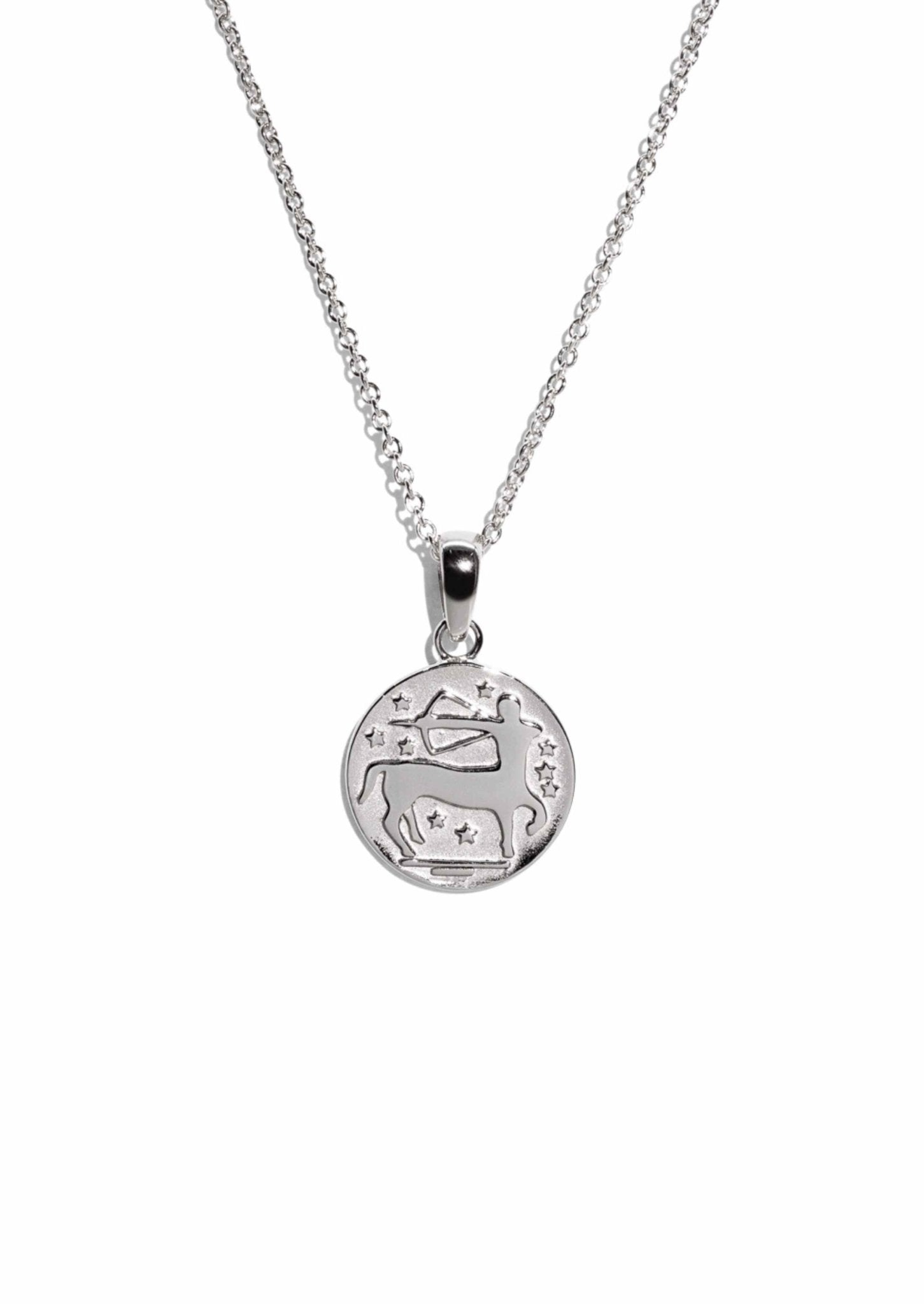 The Sagittarius Zodiac Silver Necklace - Molten Store