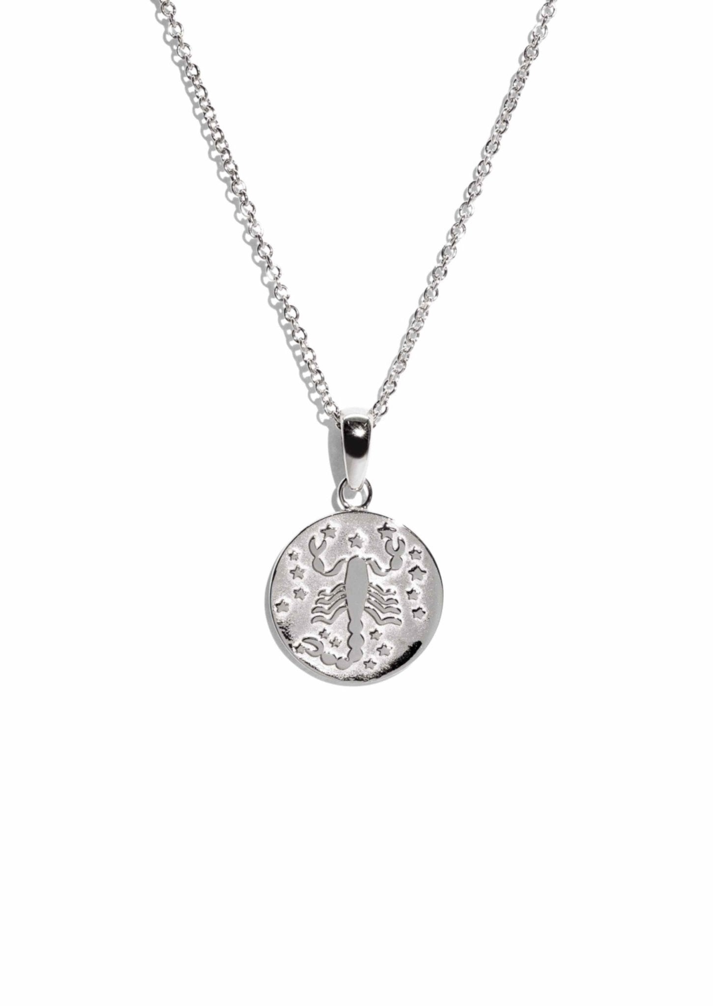 The Scorpio Zodiac Silver Necklace - Molten Store
