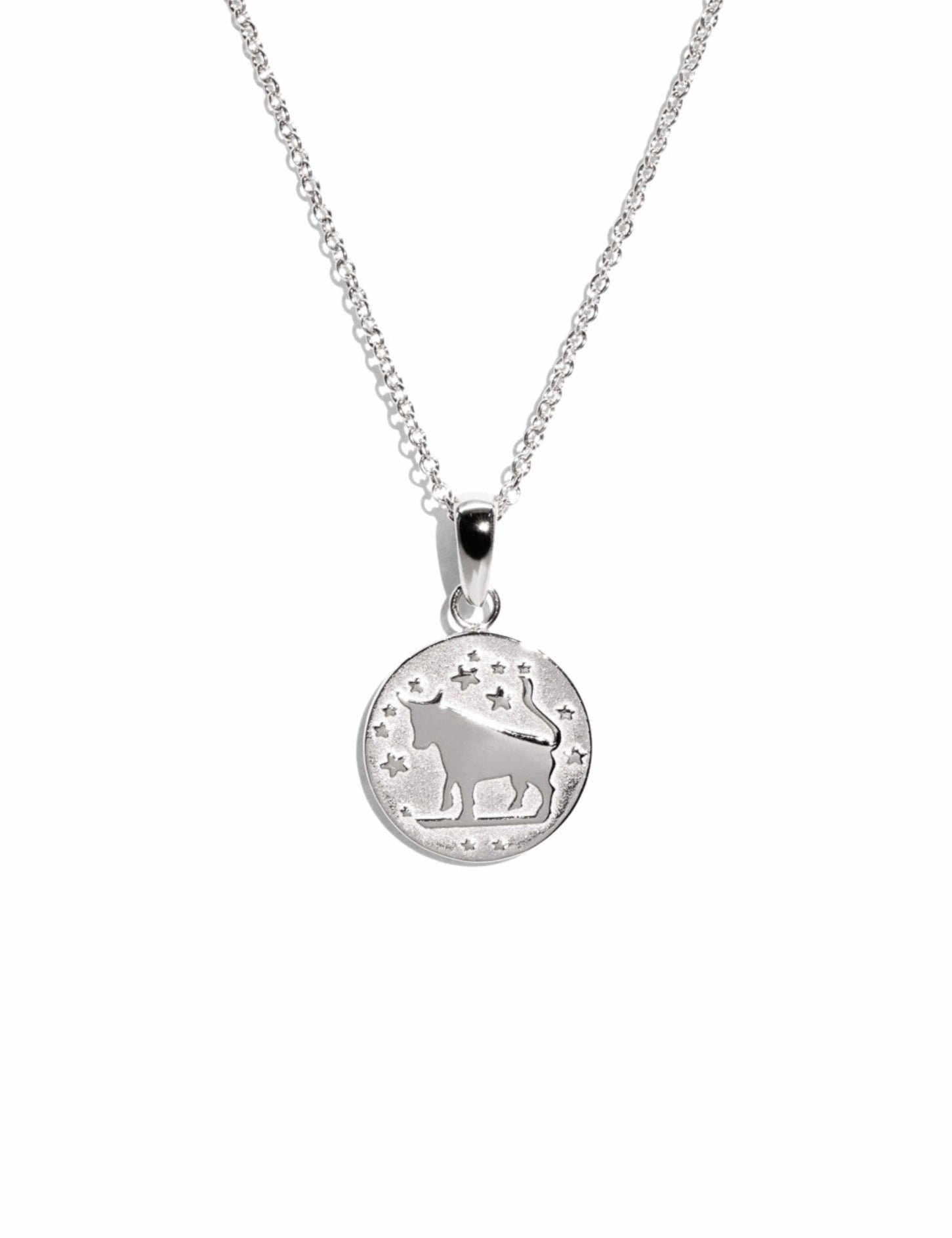 The Taurus Zodiac Silver Necklace - Molten Store